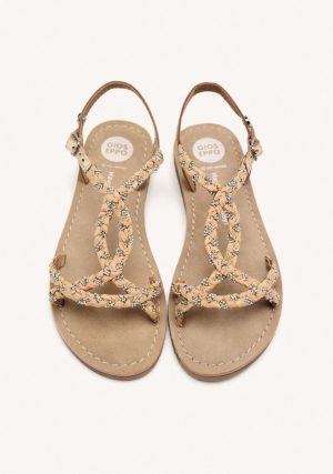 SANDALO INTRECCIATO STRASS
